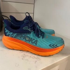 Hoka mens Sneakers in Teal and Orange new